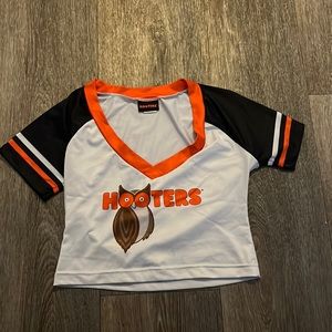 Hooters Cropped Football Jersey